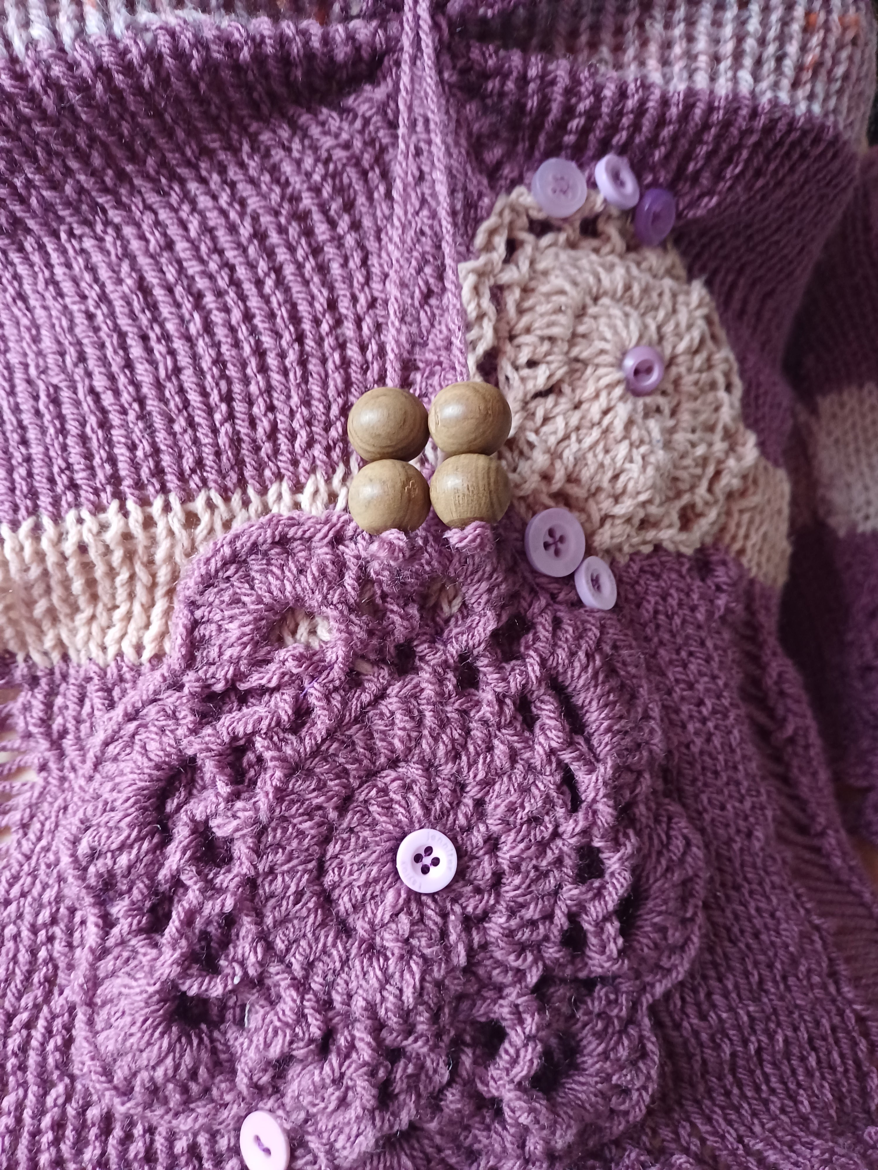 purple mandala 3/4 sleeve